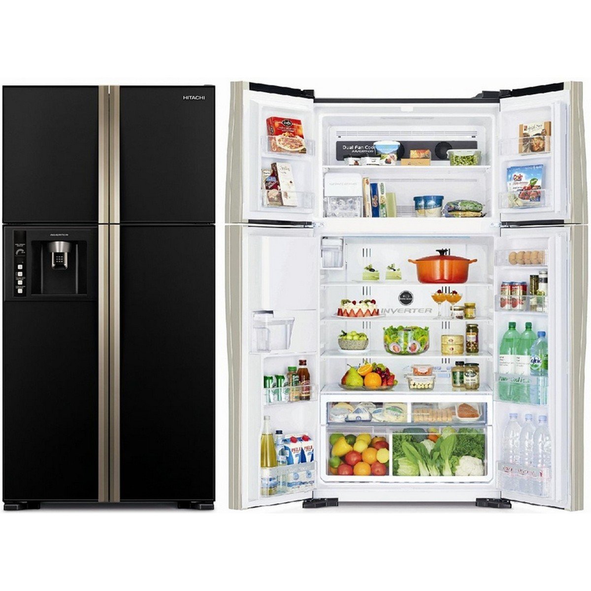 Hitachi French Door Refrigerator W660PK3 660Ltr