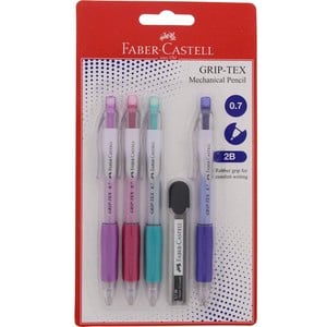 Faber-Castell Grip-Tex Mechanical Pencil 4's + Leads 133806