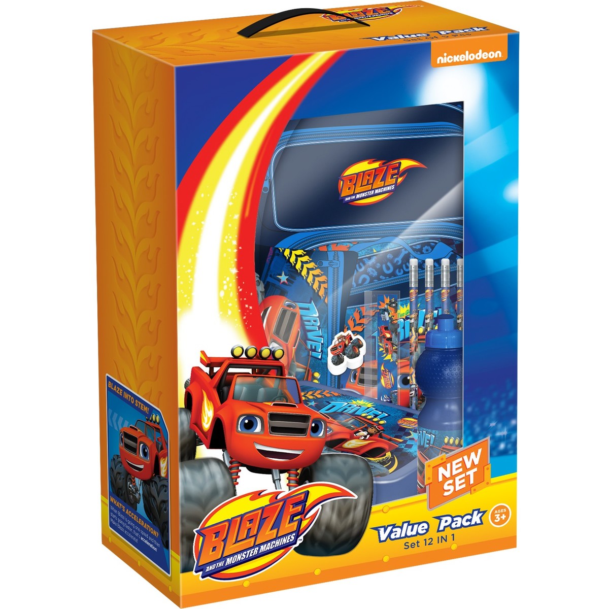Blaze And The Monster Machines School Trolley Value Pack 12in1 Set FK-100383 16inch