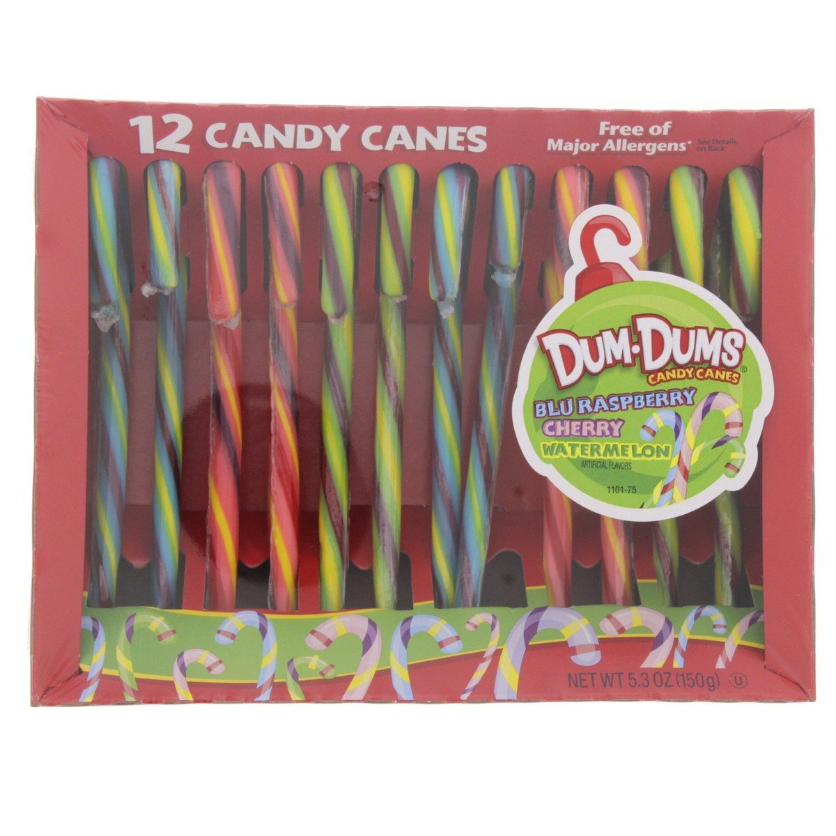 Spangler Candy Canes Raspberry, Cherry and Watermelon, 150 g