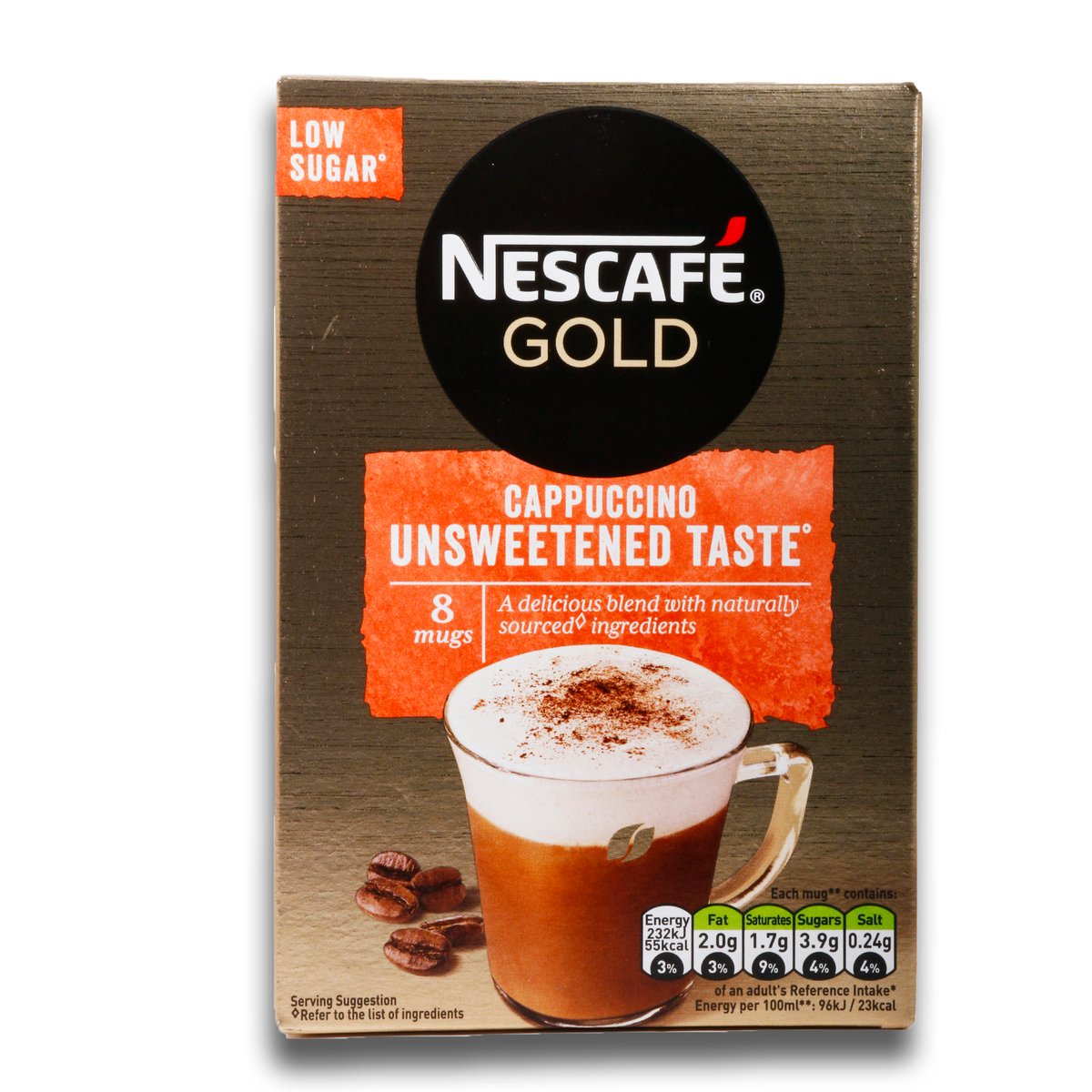 Buy Nescafe Cafe Menu Gold Cappuccino Unsweetened 8 x 14.2g Online at Best Price | Cappuccino | Lulu Kuwait in Kuwait