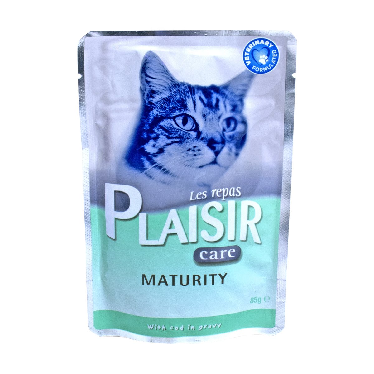Plaisir Cat Food Maturity with Cod in Gravy 85g
