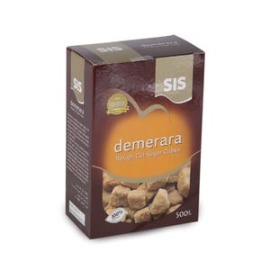 SIS Demerara Rough Cut Sugar Cubes 500 g