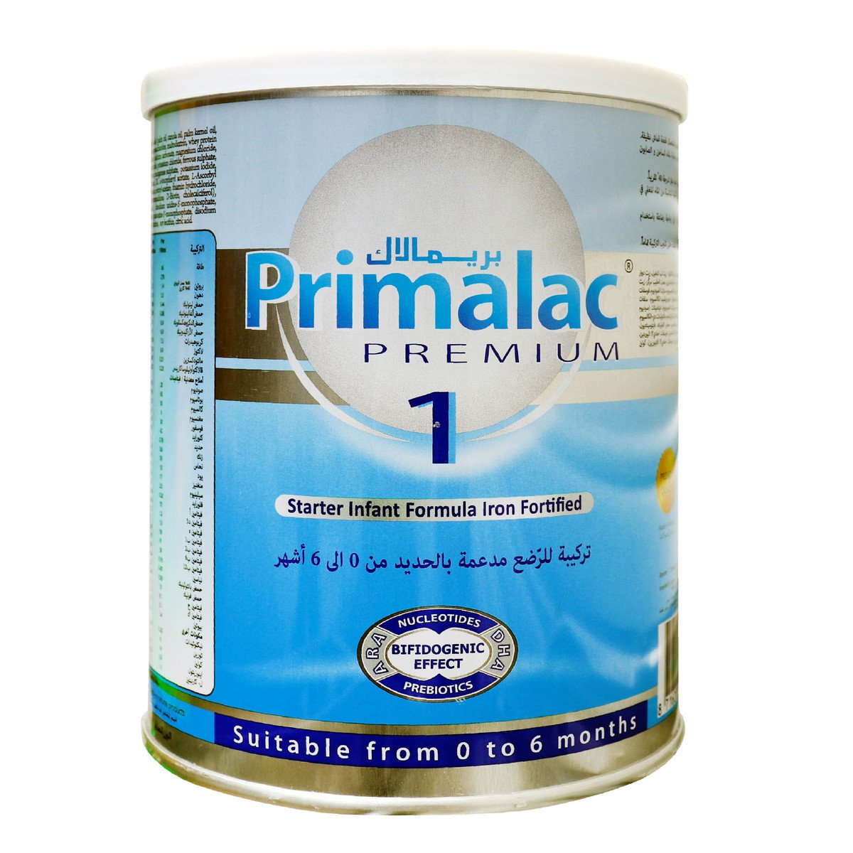 بريمالاك بريميوم 1 تركيبة للأطفال الرضع مدعمة بالحديد من الولادة إلى 6 أشهر 400 جم