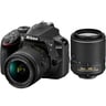 Nikon DSLR Camera D3400 AF-P DX 18-55mm VR Lens + AF-S DX 55-200mm VR II Lens