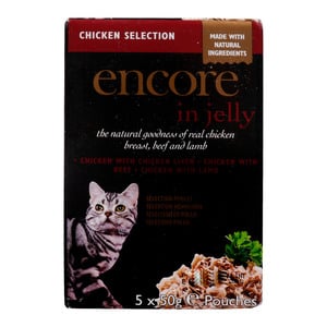 Encore Chicken Selection Cat Pouch 5 x 50g