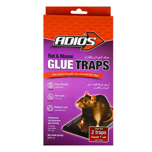 Adios Rat & Mouse Glue Trap Large 2pcs