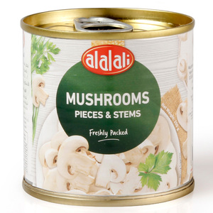 Buy Al Alali Mushrooms Pieces & Stems 200 g Online at Best Price | Canned Mushroom | Lulu Kuwait in UAE