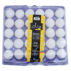 Jenan White Eggs Extra Large 30pcs