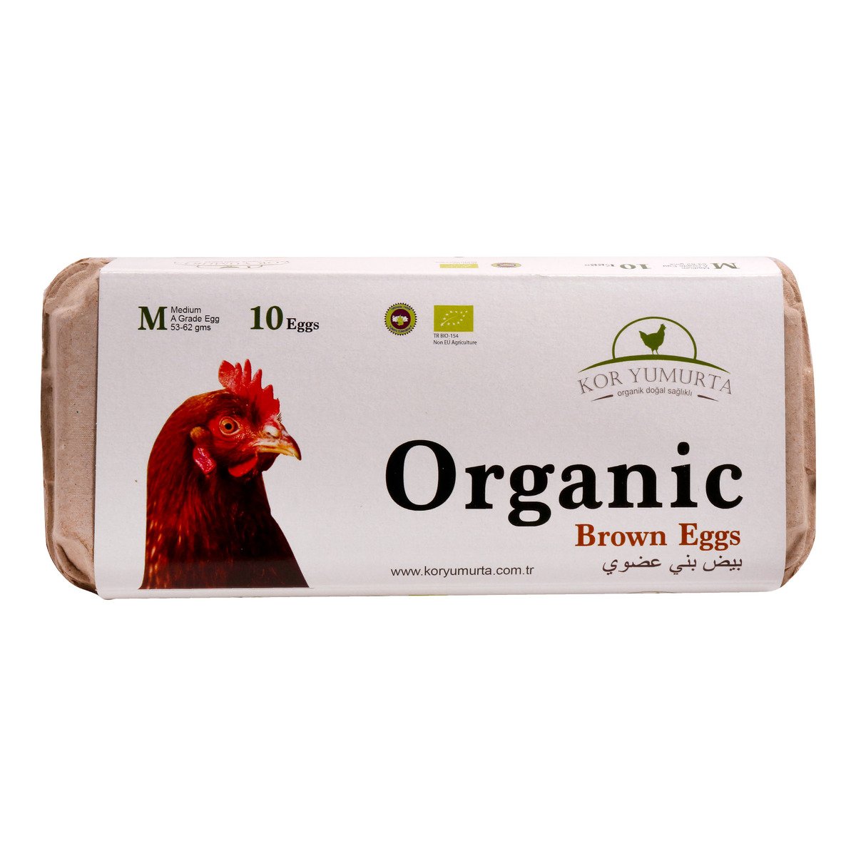 Kor Yumurta Organic Brown Eggs 10 pcs