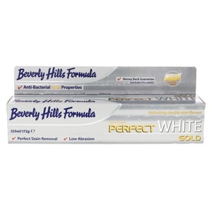 بيفرلي هيلز فورميولا معجون أسنان بنكهة النعناع المزدوج بياض مثالي جولد 125 مل