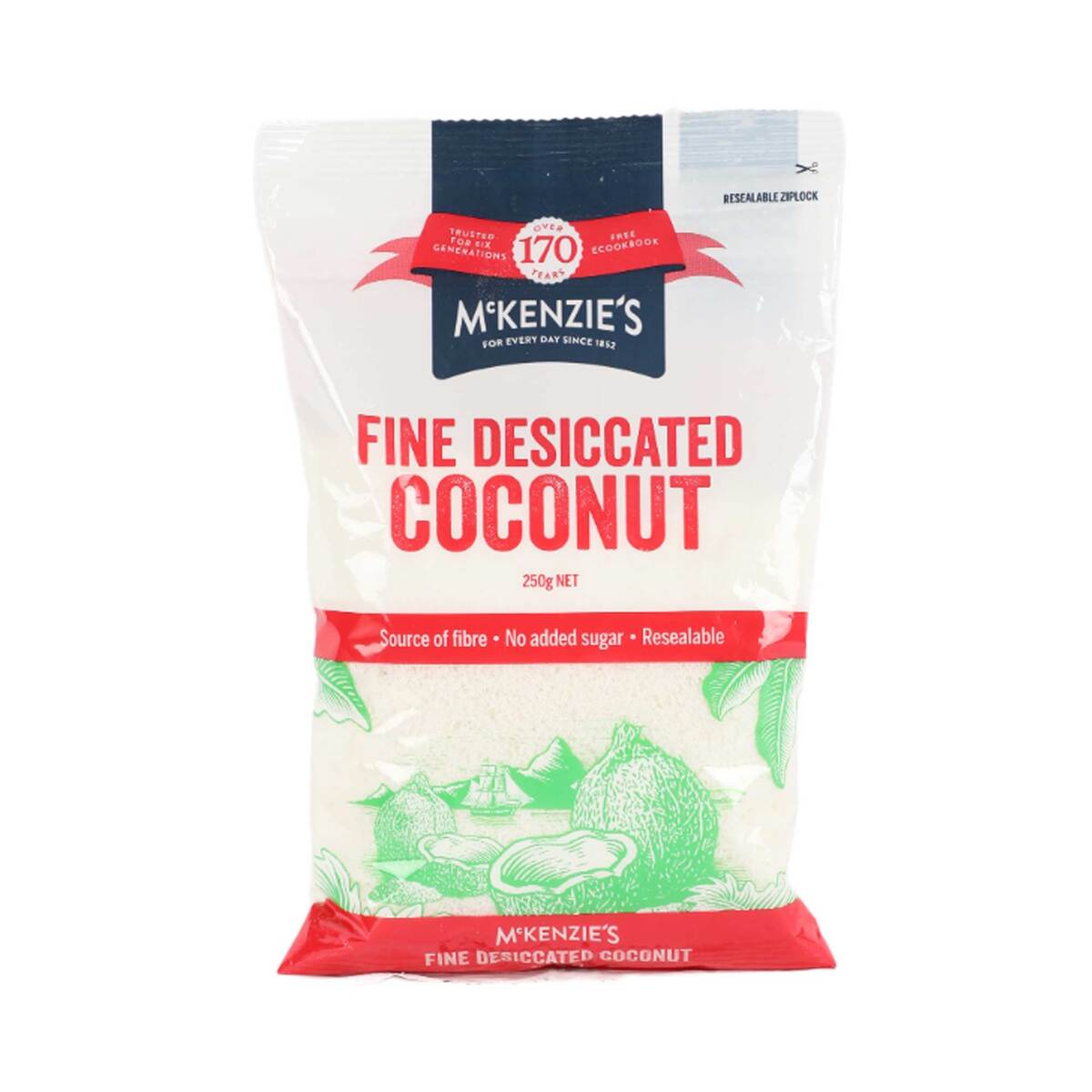 Mckenzie's Fine Desiccated Coconut 250 g