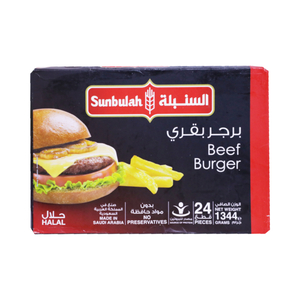 Buy Sunbulah Beef Burger 1.34kg Online at Best Price | Beef Burgers | Lulu KSA in Saudi Arabia
