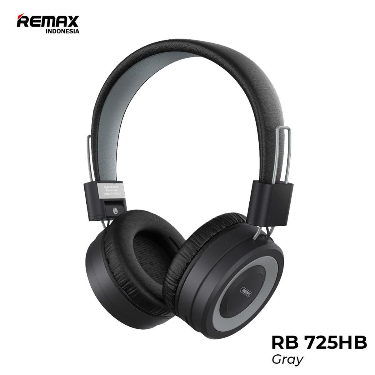 Remax WirlesHeadphn RB-725HB Gry