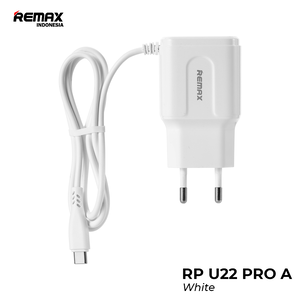 Remax DualUSBChgTyC RP-U22ProWht