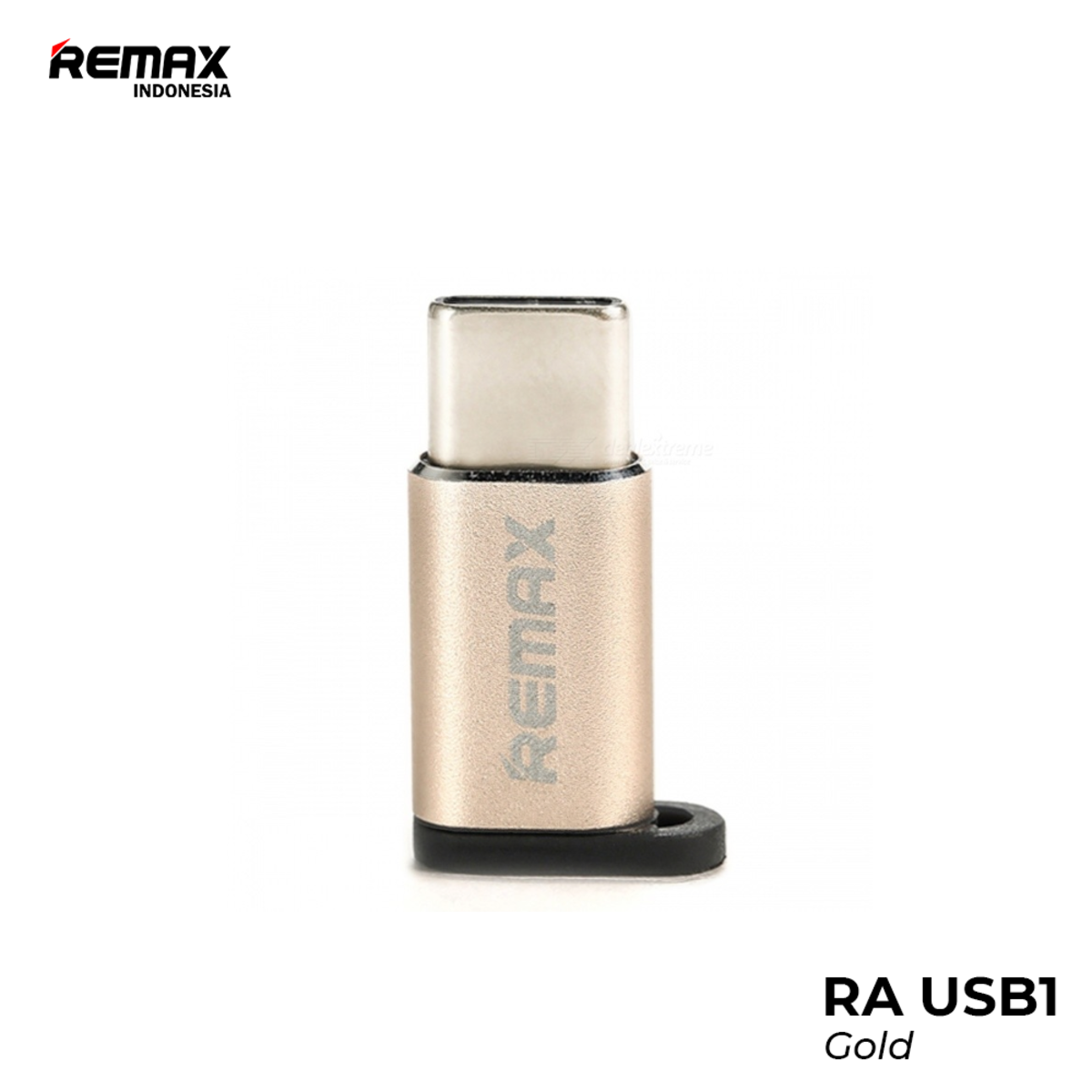 Remax OTG MicUSB-TypC RAUSB1 Gld