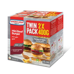 Americana Mini Beef Burger Value Pack 2 x 400g
