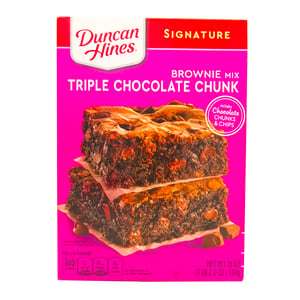 Duncan Hines Triple Chocolate Chunk Brownie Mix 510g
