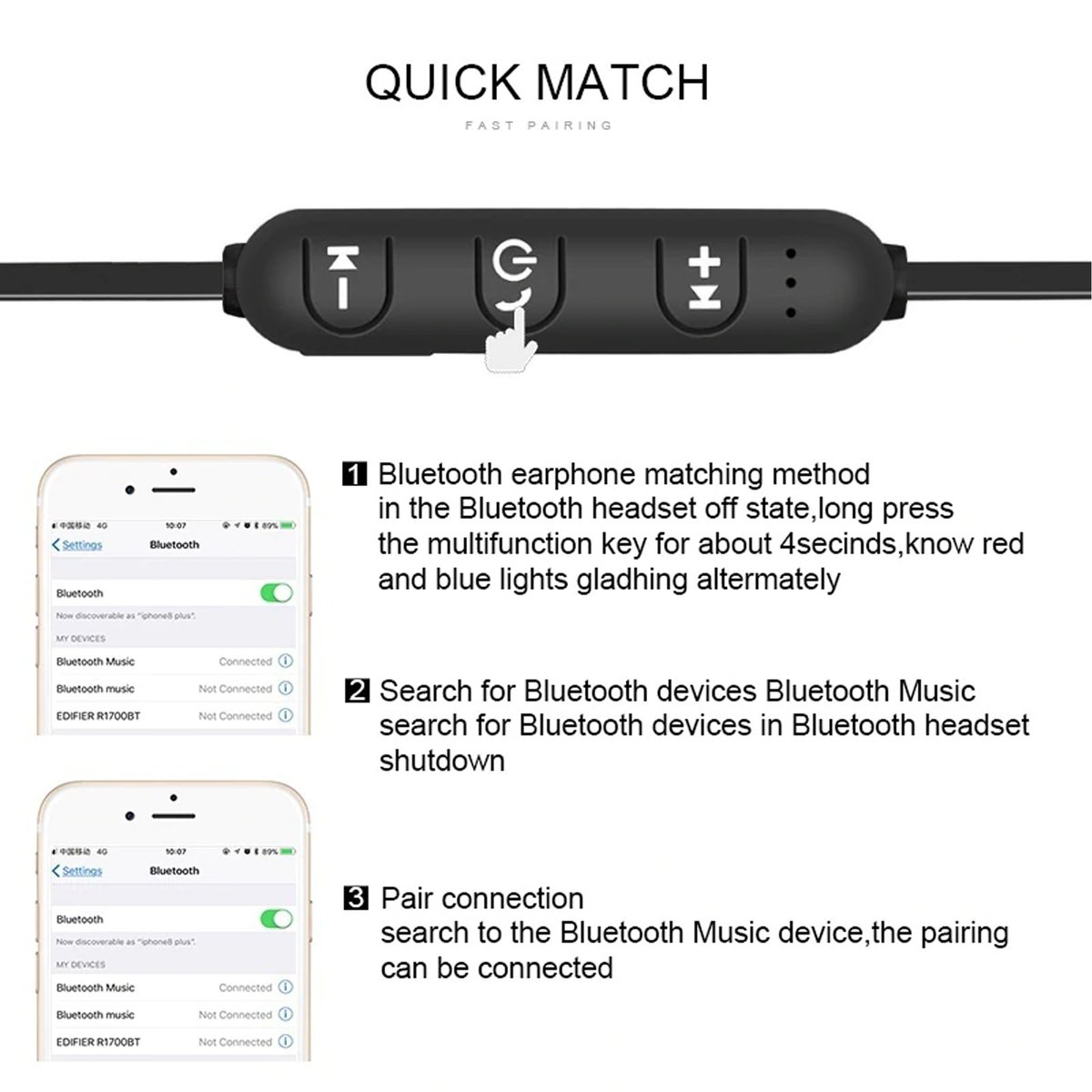 Iends Wireless Bluetooth 4.2 Sport Edition Earphone BT-9