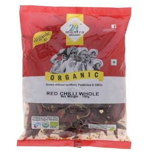 24 Mantra Organic Red Chilli Whole 100 g