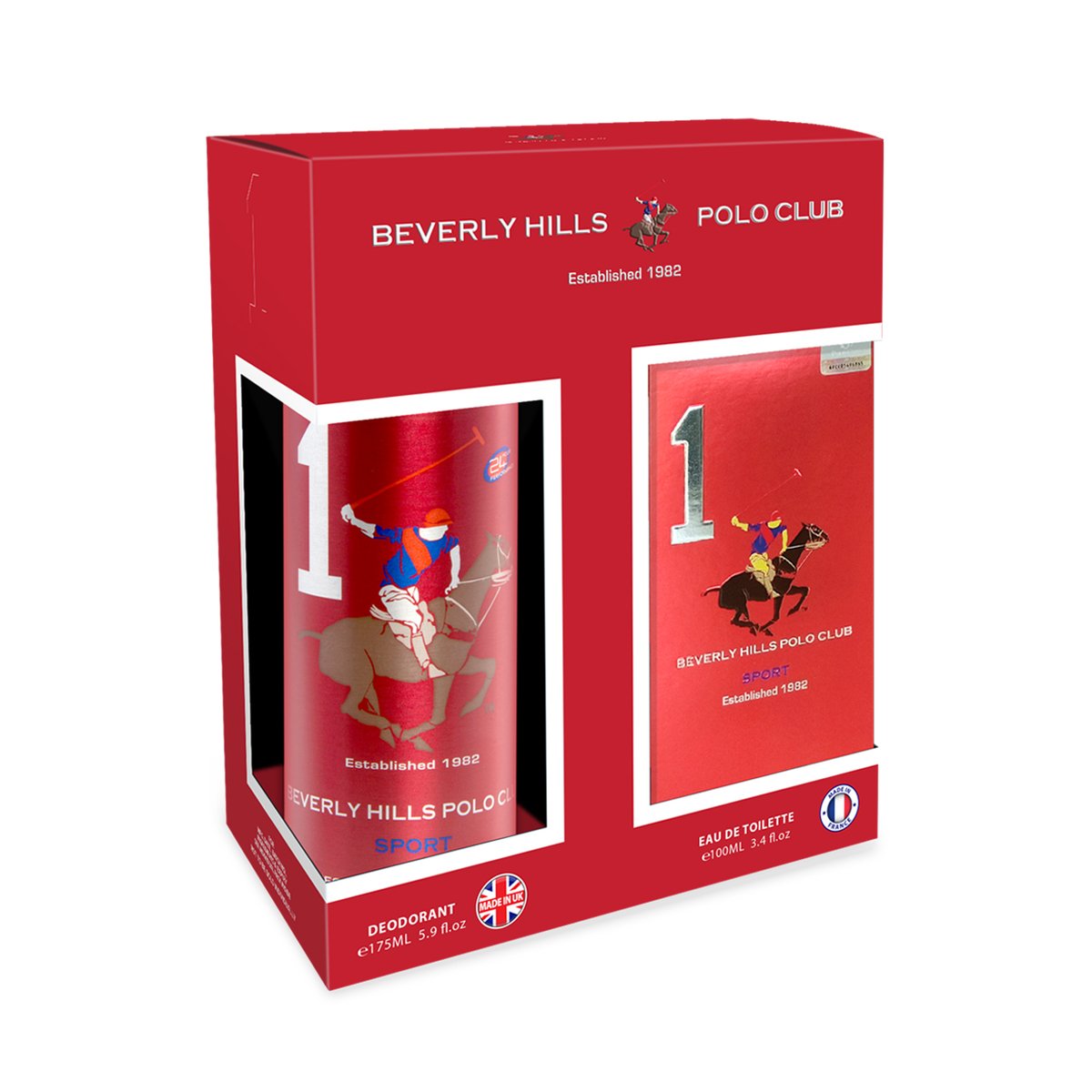 Beverly Hills Polo Club Sport 1 EDT for Men 100 ml + 175 ml
