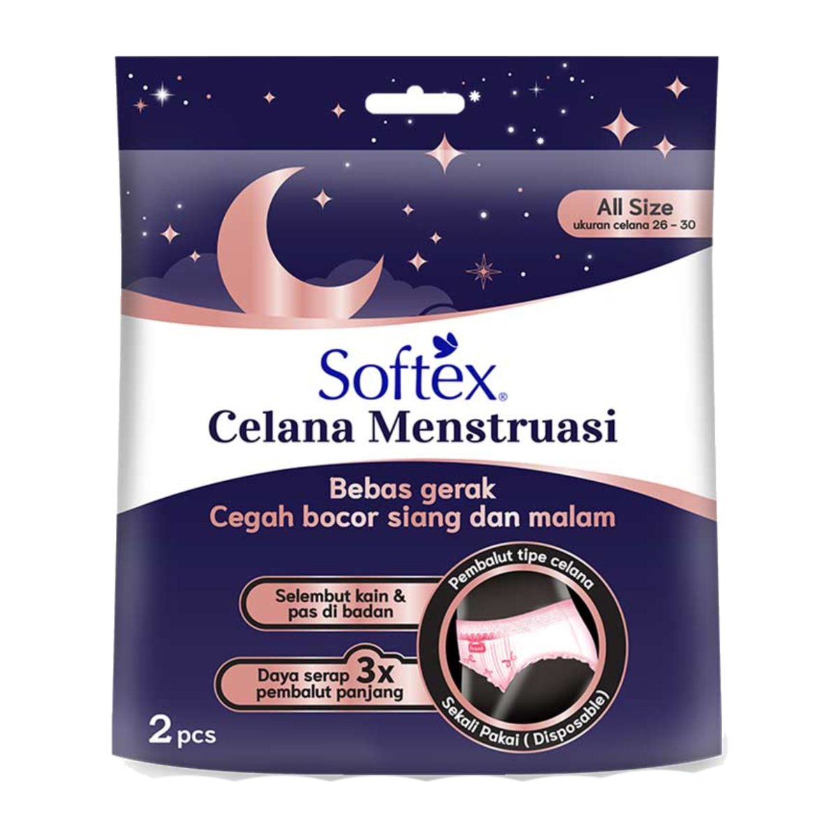 Softex Celana Daun Sirih All Size 2pcs