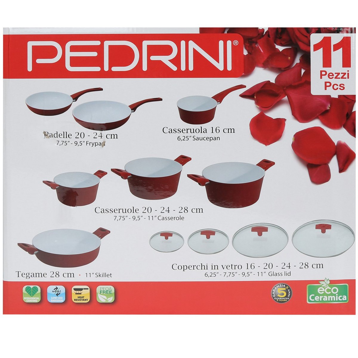 Pedrini Cookware Set 11pcs
