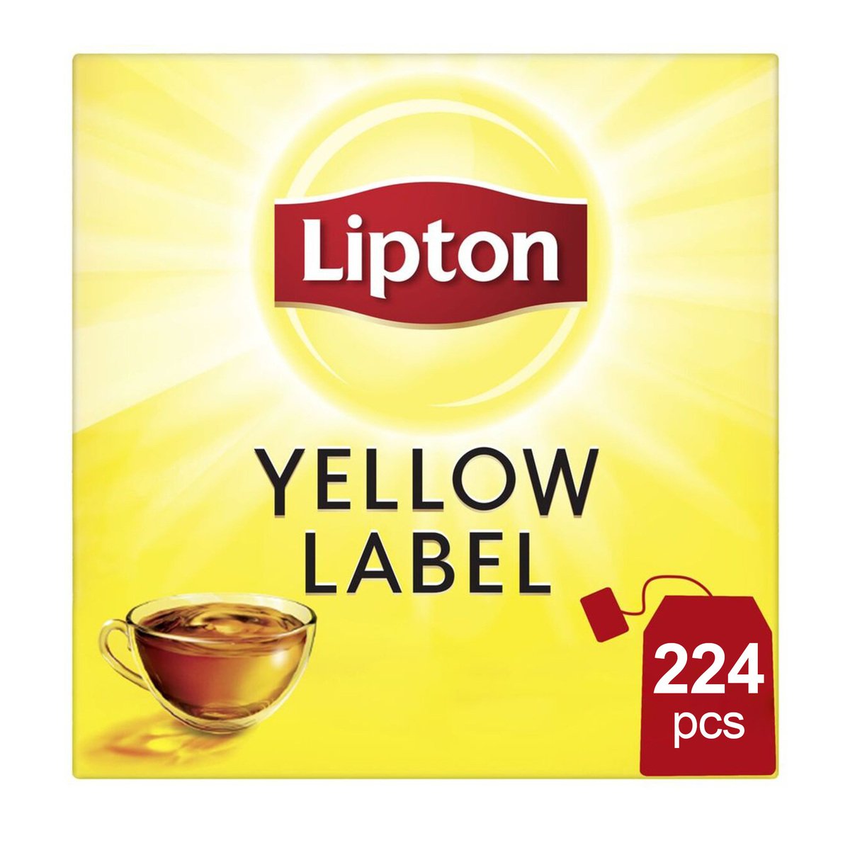 ليبتون شاي العلامة الصفراء 176 كيس + 48 كيس