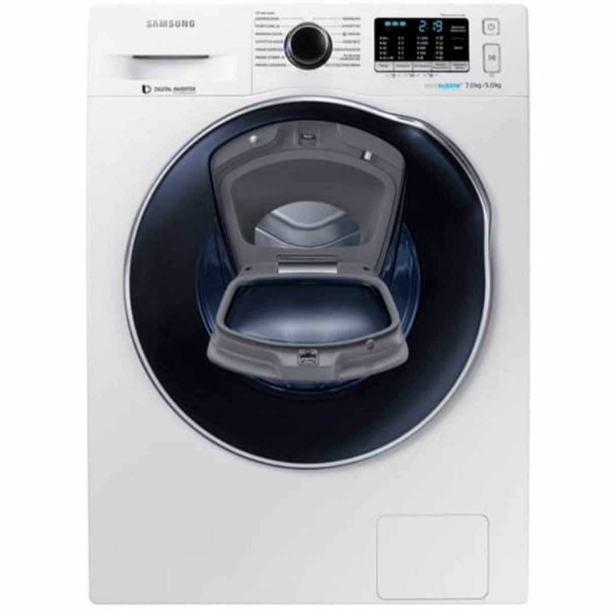 Samsung Front Load Washer & Dryer WD70K5410OW 7/5Kg