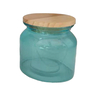 Viera Glass Canister Color Wood Lid 600ml
