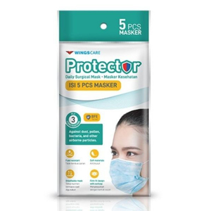 Wings Care Protect Mask White 5s