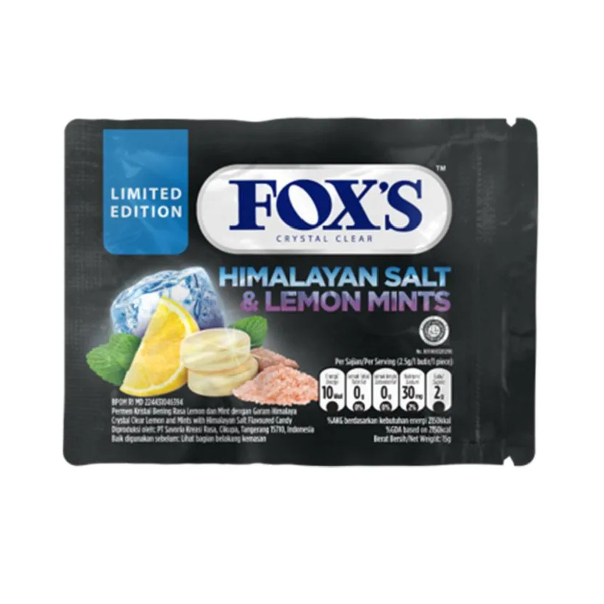 Fox's Candy Himalayan Salt Lemon Mints 15g