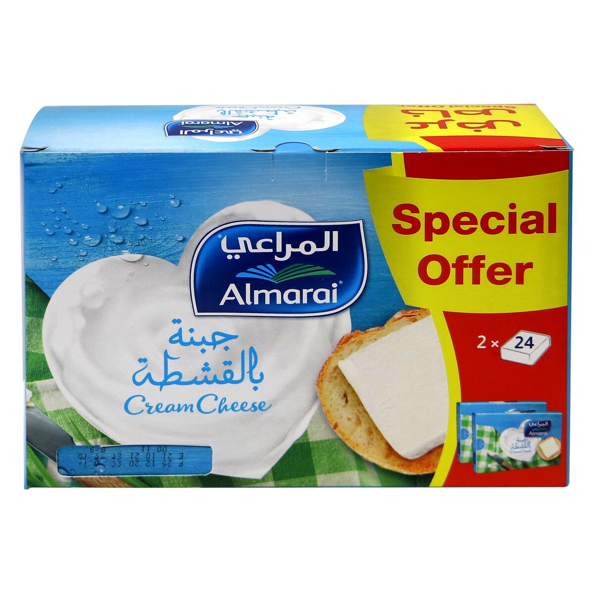 اشتري قم بشراء المراعي جبنة كريمة 432 جم × 2 Online at Best Price من الموقع - من لولو هايبر ماركت Portion Cheese في السعودية