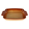 Home Ceramic Rectangular Plate Brown 36x22.50cm