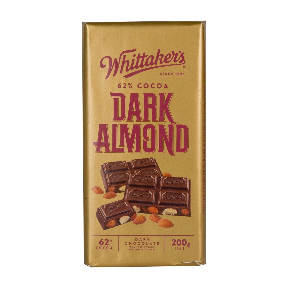 Whittaker's Dark Almond Dark Chocolate 200 g