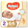 Huggies Extra Care Newborn, Size 2, 4 - 6 kg, Jumbo Pack, 64 pcs