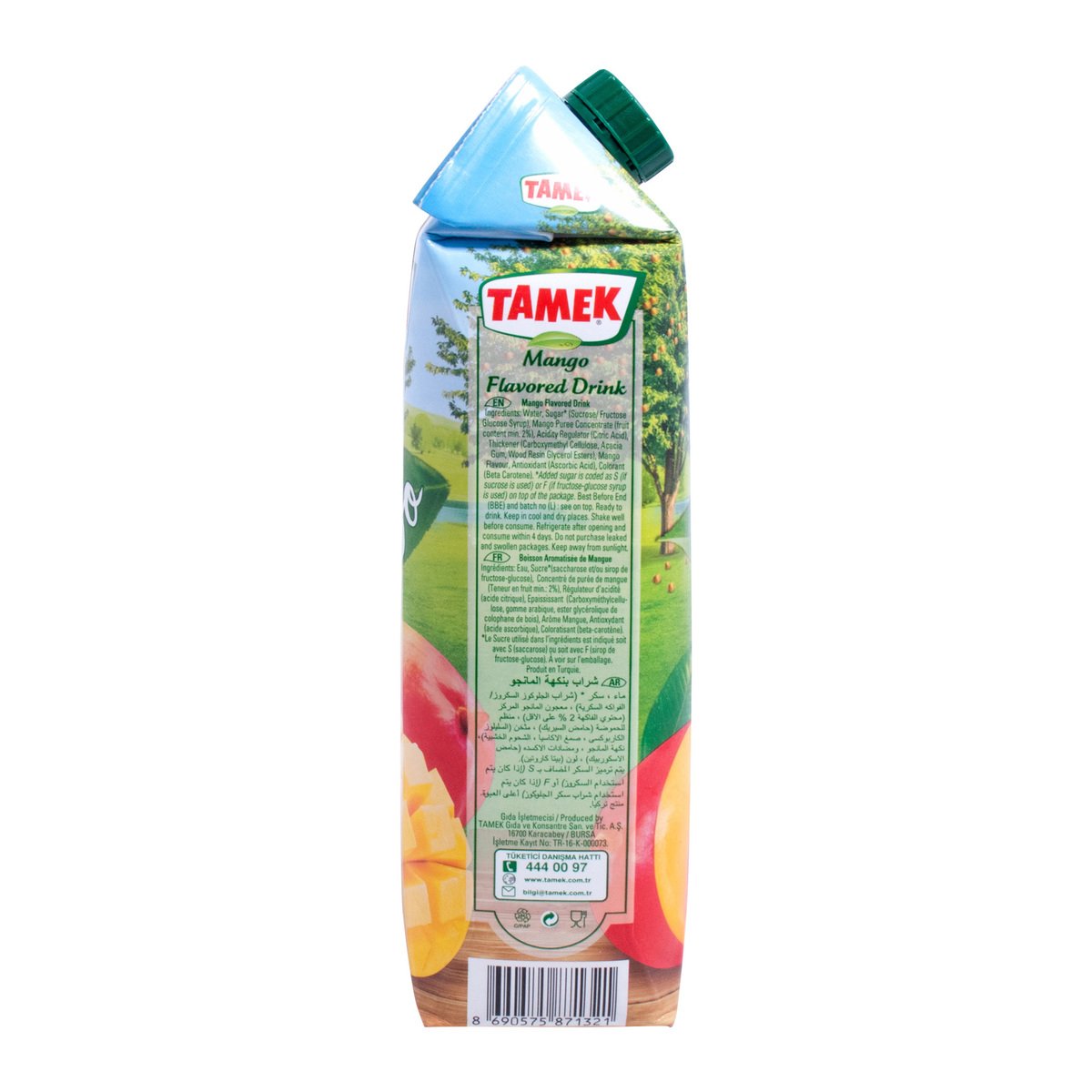 Tamek Mango Flavored Drink 1Litre