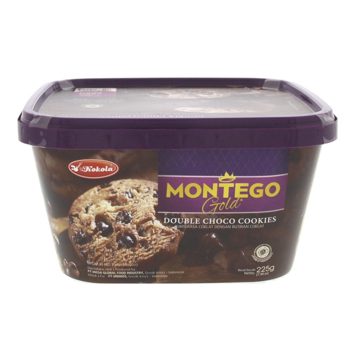 Kokola Montego Gold Double Choco Cookies 225 g