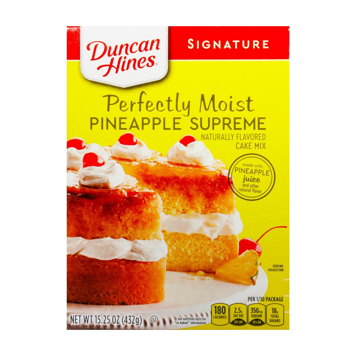 Duncan Hines Signature Pineapple Supreme Cake Mix 432 g