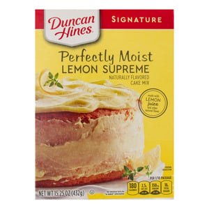 Buy Duncan Hines Lemon Supreme Cake Mix 432 g Online at Best Price | Cake & Dessert Mixes | Lulu Kuwait in Kuwait