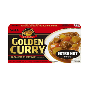 S&B Golden Curry Sauce Mix Extra Hot 220g