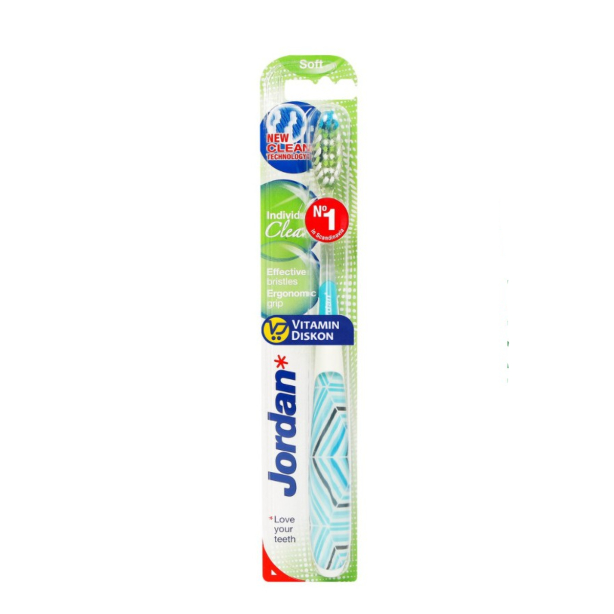 Jordan Toothbrush Individual Clean Soft 1s
