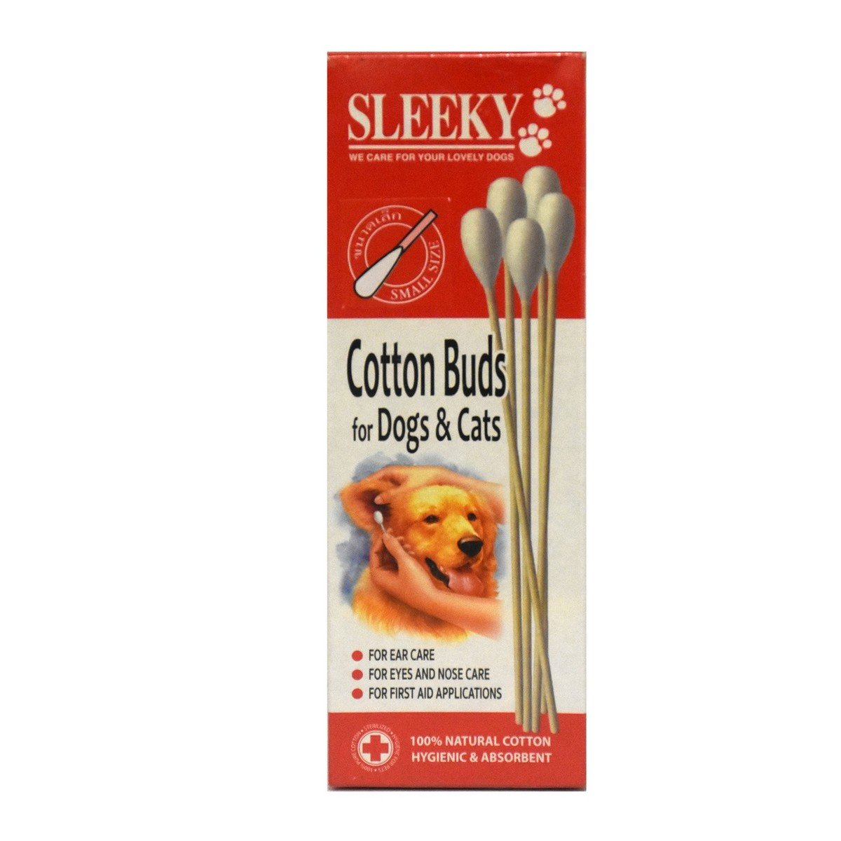 Sleeky Cotton Buds for Dogs & Cats 50pcs