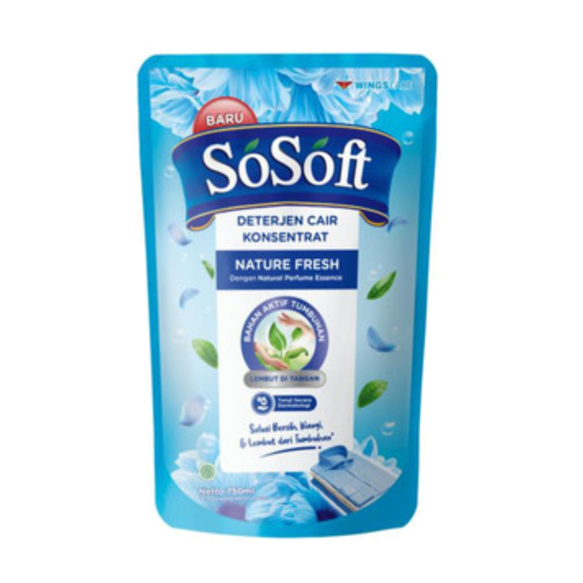 So Soft Liquid Detergent Natural Fresh Pouch 750ml