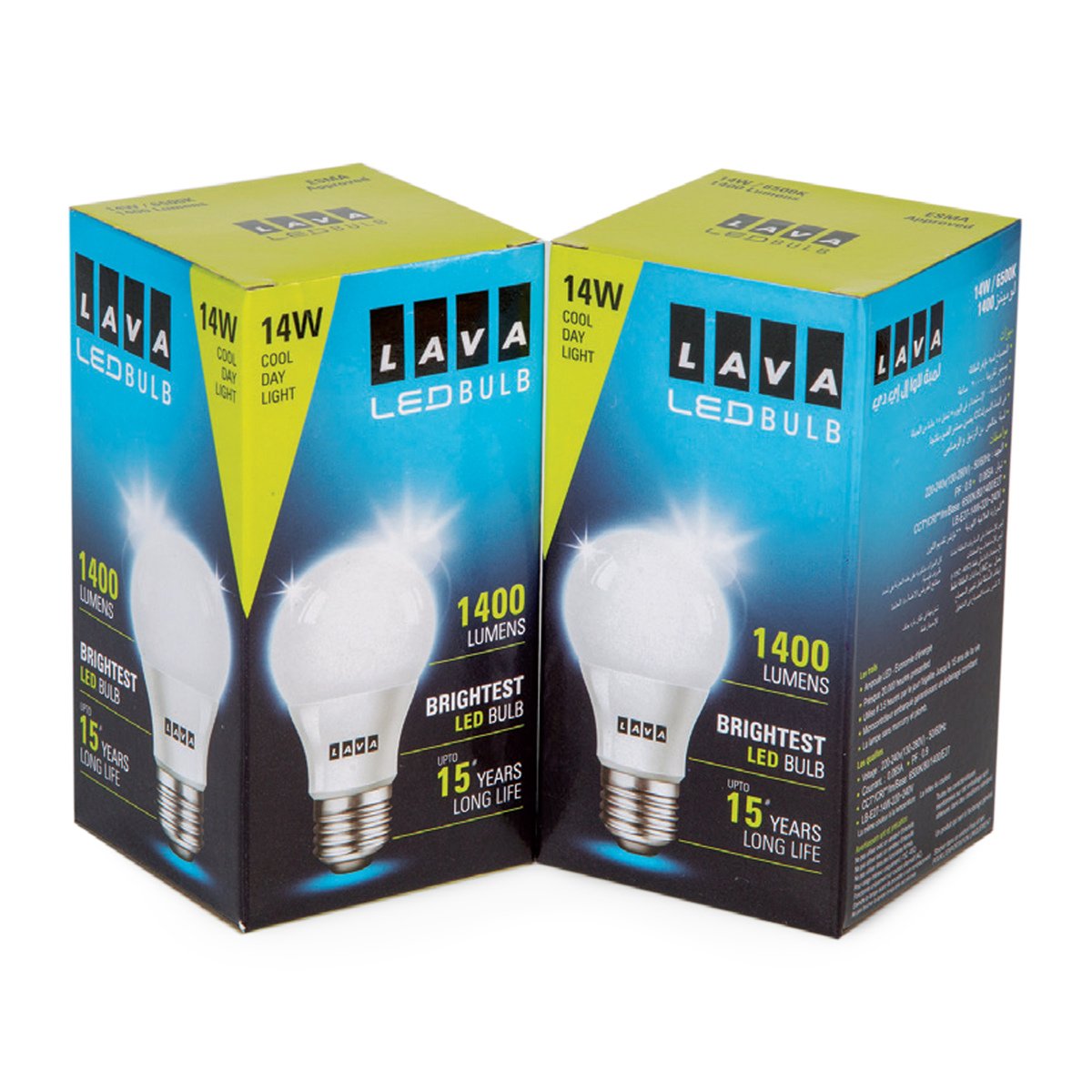 Lava LED Bulb 14W E27 CDL 2pcs