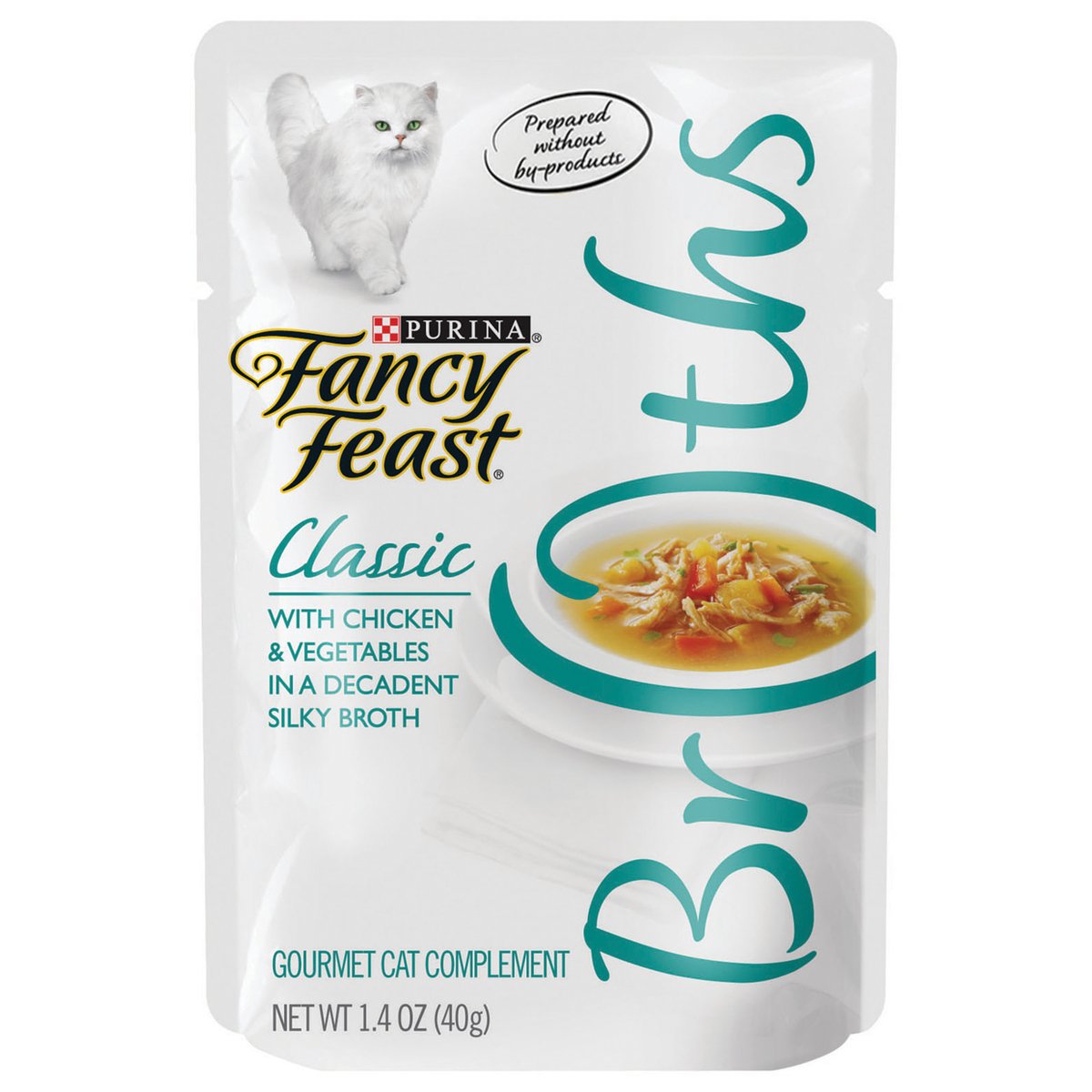 Purina Fancy Feast Cat Food Broths Chicken & Vegetable Classic 40g