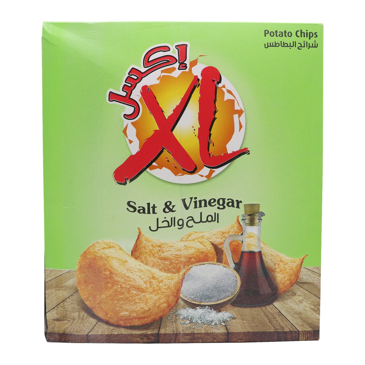 Buy XL Salt & Vinegar Potato Chips 12 x 21 g Online at Best Price | Potato Bags | Lulu KSA in Saudi Arabia