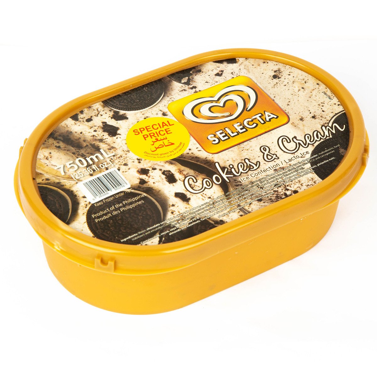 Selecta Cookies & Cream Ice Cream Value Pack 750 ml