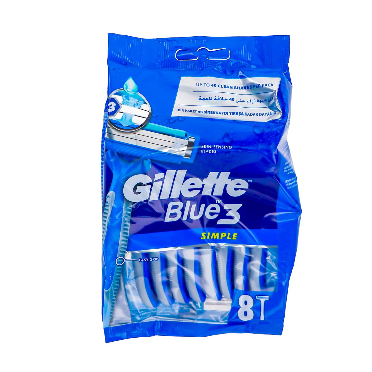 Gillette Razor Blue 3 Simple 8pcs