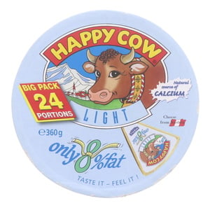 Happy Cow Austrian Light Processed Cheese, 360 g